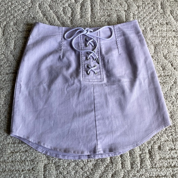 Forever 21 Dresses & Skirts - Lavender Mini Skirt with Lace